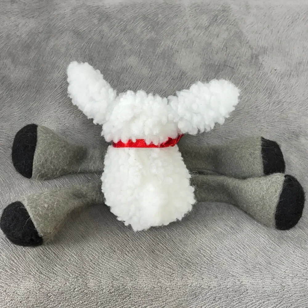 Hallmark Sherman Sheep Plush Toy 9” Vintage 1985 Rodney & Friends Plastic Eyes